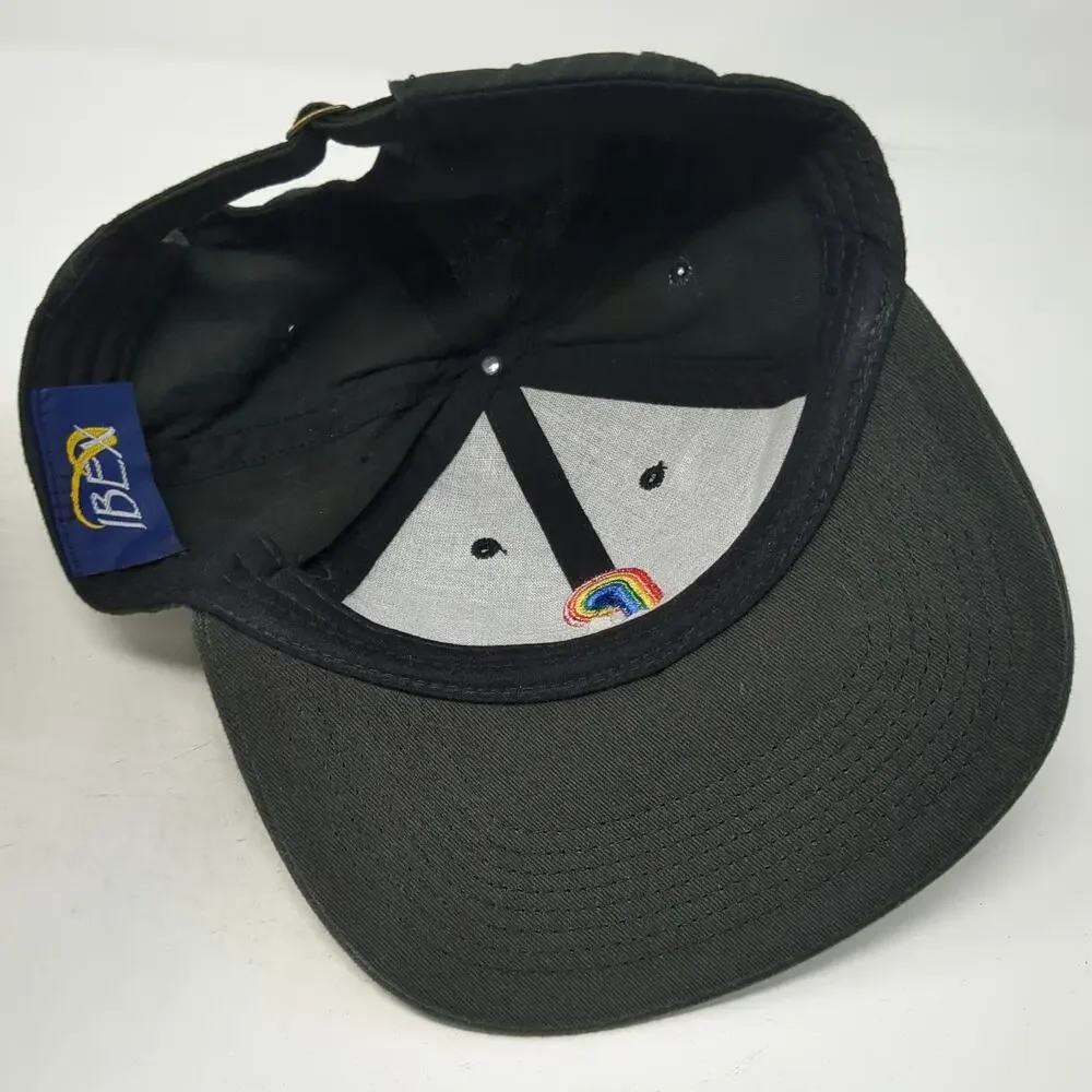 IBEX Baseball Cap Black One Size Pittsburgh Paints Rainbow Logo Slideback Hat